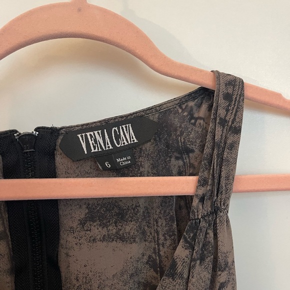 Vena Cava Silk Black and Brown Jumpsuit Denim Like Pattern - Picture 5 of 9